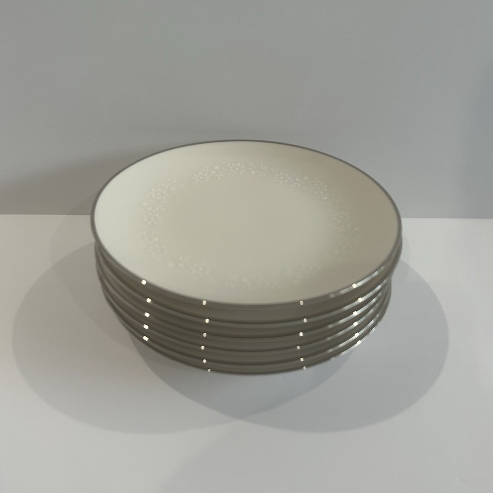 Set of 6 Noritake MONTBLANC Ivory China 6 1/4" Dessert Bread‎ Plates #7527